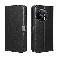 Coque Portefeuille Livre Cuir Etui Clapet BY4 pour OnePlus 11R 5G Noir