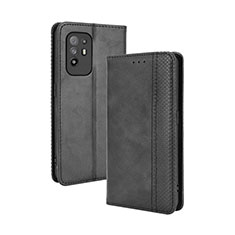 Coque Portefeuille Livre Cuir Etui Clapet BY4 pour Oppo A95 5G Noir