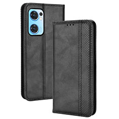 Coque Portefeuille Livre Cuir Etui Clapet BY4 pour Oppo Find X5 Lite 5G Noir