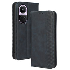 Coque Portefeuille Livre Cuir Etui Clapet BY4 pour Oppo Reno10 5G Bleu