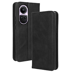 Coque Portefeuille Livre Cuir Etui Clapet BY4 pour Oppo Reno10 5G Noir