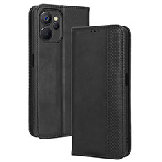 Coque Portefeuille Livre Cuir Etui Clapet BY4 pour Realme 10 5G Noir