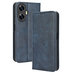 Coque Portefeuille Livre Cuir Etui Clapet BY4 pour Realme C55 Bleu