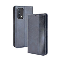 Coque Portefeuille Livre Cuir Etui Clapet BY4 pour Realme GT Master 5G Bleu