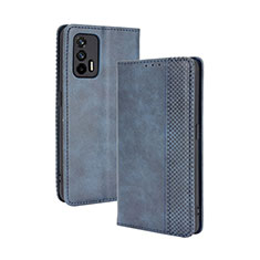 Coque Portefeuille Livre Cuir Etui Clapet BY4 pour Realme GT Neo 2T 5G Bleu