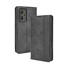 Coque Portefeuille Livre Cuir Etui Clapet BY4 pour Realme GT Neo2 5G Noir