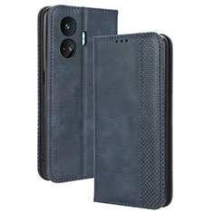 Coque Portefeuille Livre Cuir Etui Clapet BY4 pour Realme GT Neo5 SE 5G Bleu