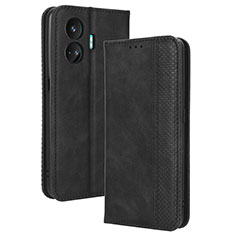 Coque Portefeuille Livre Cuir Etui Clapet BY4 pour Realme GT Neo5 SE 5G Noir