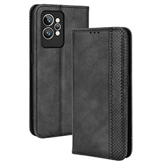 Coque Portefeuille Livre Cuir Etui Clapet BY4 pour Realme GT2 Pro 5G Noir