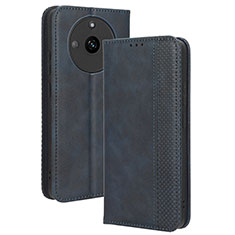 Coque Portefeuille Livre Cuir Etui Clapet BY4 pour Realme Narzo 60 5G Bleu