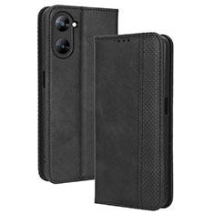 Coque Portefeuille Livre Cuir Etui Clapet BY4 pour Realme V20 5G Noir