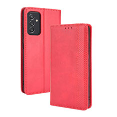 Coque Portefeuille Livre Cuir Etui Clapet BY4 pour Samsung Galaxy A15 LTE Rouge