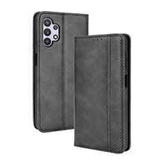 Coque Portefeuille Livre Cuir Etui Clapet BY4 pour Samsung Galaxy A32 4G Noir