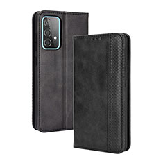 Coque Portefeuille Livre Cuir Etui Clapet BY4 pour Samsung Galaxy A52 4G Noir