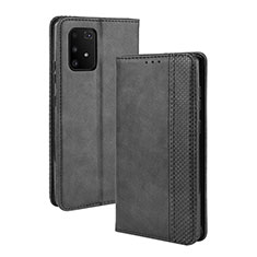 Coque Portefeuille Livre Cuir Etui Clapet BY4 pour Samsung Galaxy A91 Noir