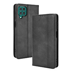 Coque Portefeuille Livre Cuir Etui Clapet BY4 pour Samsung Galaxy F62 5G Noir