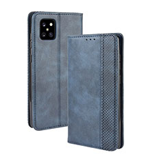 Coque Portefeuille Livre Cuir Etui Clapet BY4 pour Samsung Galaxy M60s Bleu