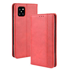 Coque Portefeuille Livre Cuir Etui Clapet BY4 pour Samsung Galaxy M60s Rouge