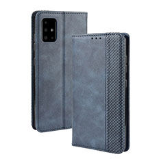 Coque Portefeuille Livre Cuir Etui Clapet BY4 pour Samsung Galaxy S20 Bleu