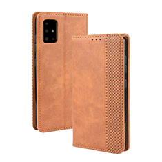 Coque Portefeuille Livre Cuir Etui Clapet BY4 pour Samsung Galaxy S20 Plus 5G Marron