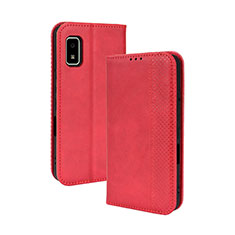 Coque Portefeuille Livre Cuir Etui Clapet BY4 pour Sharp Aquos wish2 Rouge