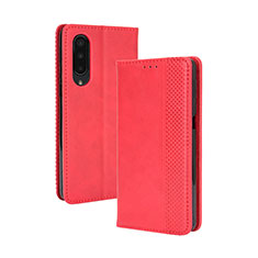 Coque Portefeuille Livre Cuir Etui Clapet BY4 pour Sharp Aquos Zero5G basic Rouge