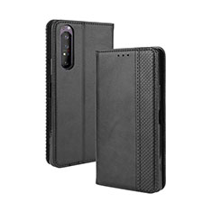 Coque Portefeuille Livre Cuir Etui Clapet BY4 pour Sony Xperia 1 II Noir