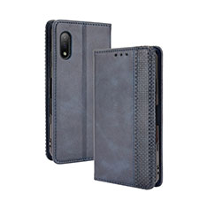 Coque Portefeuille Livre Cuir Etui Clapet BY4 pour Sony Xperia Ace II Bleu