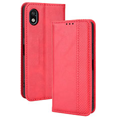 Coque Portefeuille Livre Cuir Etui Clapet BY4 pour Sony Xperia Ace III Rouge