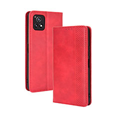 Coque Portefeuille Livre Cuir Etui Clapet BY4 pour Vivo iQOO U3 5G Rouge