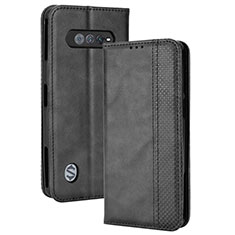 Coque Portefeuille Livre Cuir Etui Clapet BY4 pour Xiaomi Black Shark 4S Pro 5G Noir