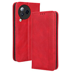 Coque Portefeuille Livre Cuir Etui Clapet BY4 pour Xiaomi Civi 3 5G Rouge