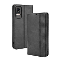 Coque Portefeuille Livre Cuir Etui Clapet BY4 pour Xiaomi Civi 5G Noir