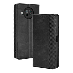 Coque Portefeuille Livre Cuir Etui Clapet BY4 pour Xiaomi Mi 10T Lite 5G Noir