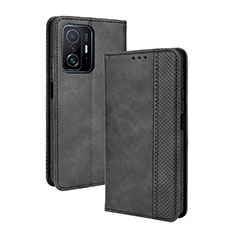 Coque Portefeuille Livre Cuir Etui Clapet BY4 pour Xiaomi Mi 11T 5G Noir