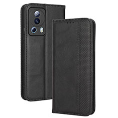 Coque Portefeuille Livre Cuir Etui Clapet BY4 pour Xiaomi Mi 12 Lite NE 5G Noir