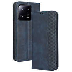Coque Portefeuille Livre Cuir Etui Clapet BY4 pour Xiaomi Mi 13 5G Bleu