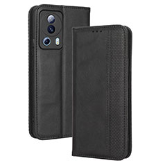 Coque Portefeuille Livre Cuir Etui Clapet BY4 pour Xiaomi Mi 13 Lite 5G Noir