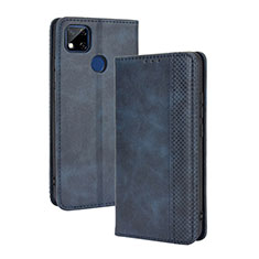 Coque Portefeuille Livre Cuir Etui Clapet BY4 pour Xiaomi POCO C31 Bleu