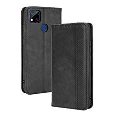 Coque Portefeuille Livre Cuir Etui Clapet BY4 pour Xiaomi POCO C31 Noir