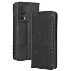 Coque Portefeuille Livre Cuir Etui Clapet BY4 pour Xiaomi Poco F5 Pro 5G Noir