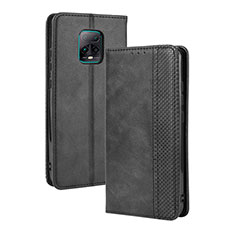 Coque Portefeuille Livre Cuir Etui Clapet BY4 pour Xiaomi Redmi 10X 5G Noir