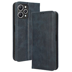 Coque Portefeuille Livre Cuir Etui Clapet BY4 pour Xiaomi Redmi 12 4G Bleu