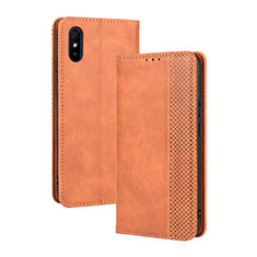 Coque Portefeuille Livre Cuir Etui Clapet BY4 pour Xiaomi Redmi 9i Marron