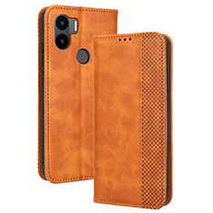 Coque Portefeuille Livre Cuir Etui Clapet BY4 pour Xiaomi Redmi A1 Plus Marron