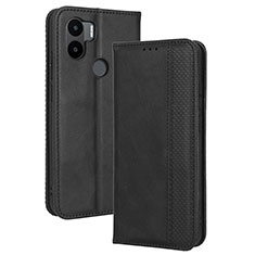 Coque Portefeuille Livre Cuir Etui Clapet BY4 pour Xiaomi Redmi A1 Plus Noir