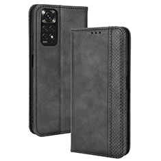 Coque Portefeuille Livre Cuir Etui Clapet BY4 pour Xiaomi Redmi Note 11 4G (2022) Noir