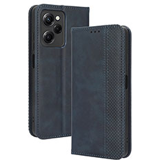 Coque Portefeuille Livre Cuir Etui Clapet BY4 pour Xiaomi Redmi Note 12 Pro Speed 5G Bleu