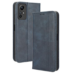 Coque Portefeuille Livre Cuir Etui Clapet BY4 pour Xiaomi Redmi Note 12S Bleu