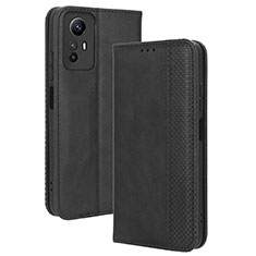 Coque Portefeuille Livre Cuir Etui Clapet BY4 pour Xiaomi Redmi Note 12S Noir